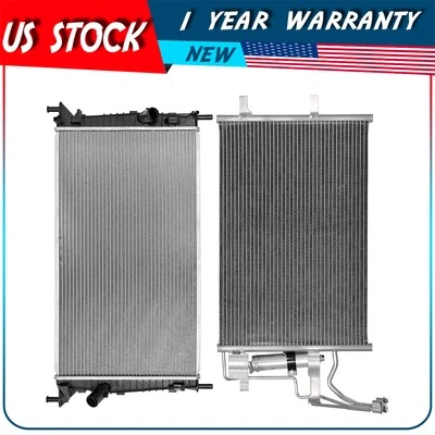 Radiator and AC Condenser Kit For 2004 2005 2006 2007 2008 2009 Mazda 3 - Image 1 of 4