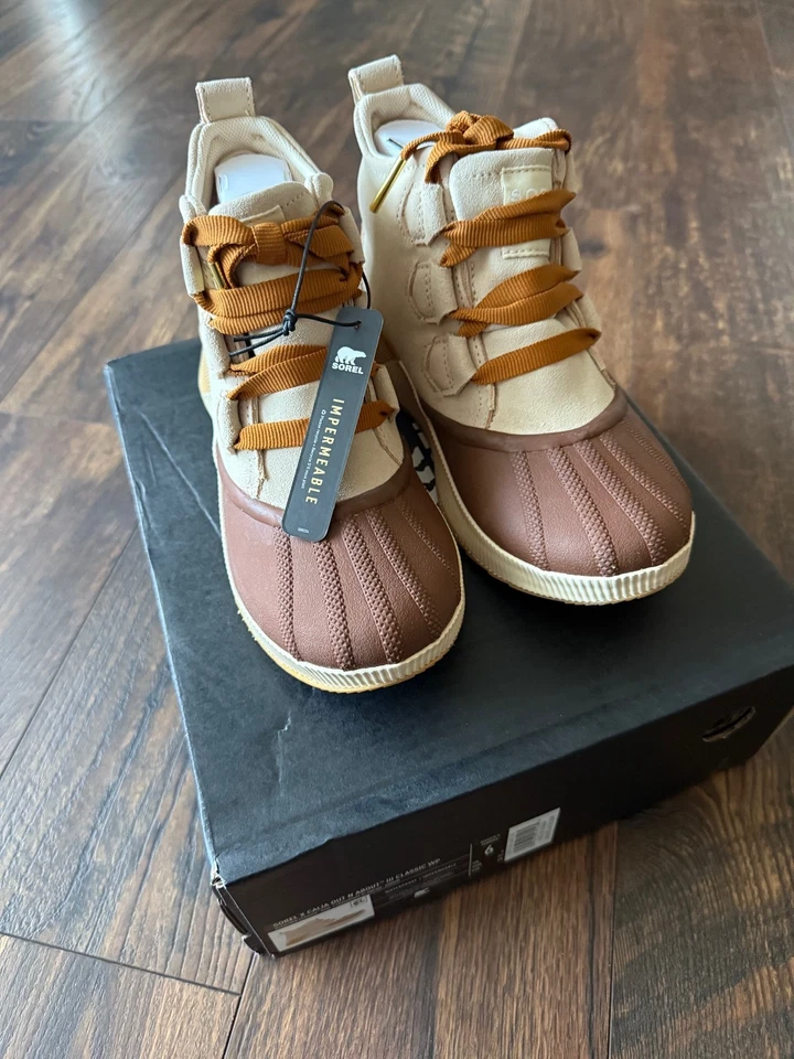 SOREL X CALIA OUT N ABOUT III Classic WP Bleached Ceramic GUM Waterproof