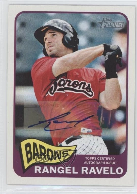 2014 Topps Heritage Minor League Edition Real One Rangel Ravelo #ROA-RR Auto - Image 1 of 2