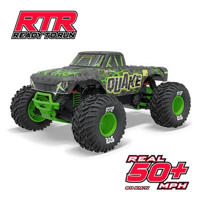 Monster Truck ARA3537T2 verde 1/10 QUAKE 223S DSC 2x2 RTR sin escobillas Foto 1 de 4