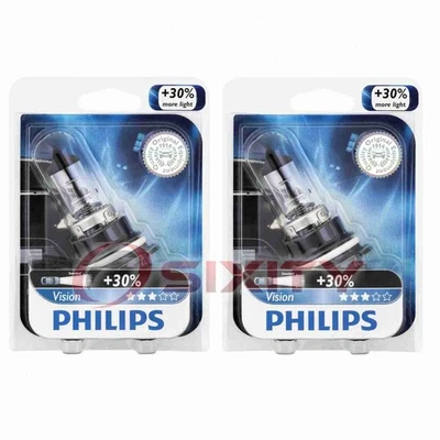 2 pc Philips High Low Beam Headlight Bulbs for Mazda 323 626 929 MPV MX-3 pv - Image 1 of 4