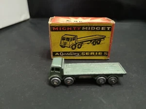 B718-VINTAGE BENBROS QUALITOY MIGHTY MIDGETS #20 FODEN FLAT TRUCK WITH BOX - Picture 1 of 12