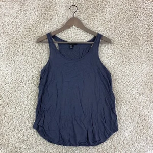 Forever 21 womens medium tank top racerback blue sleeveless basic casual - Picture 1 of 6