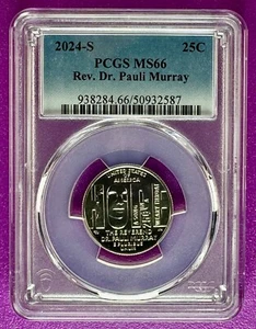2024 S 25c Rev. Dr. Pauli Murray American Woman Quarters PCGS MS66 (587) - Picture 1 of 2