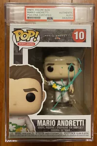 MARIO ANDRETTI Signed Auto Funko Pop #10 Legends PSA Slabbed NASCAR F1 HOF - Picture 1 of 6
