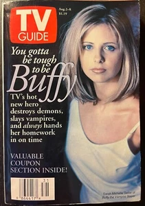 BUFFY THE VAMPIRE SLAYER TV Guide Aug 2-8, 1997 Sarah Michelle Gellar - Picture 1 of 1