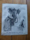 Victorian Punch/Fun? The India Rubber Ear Question cartoon print clipping