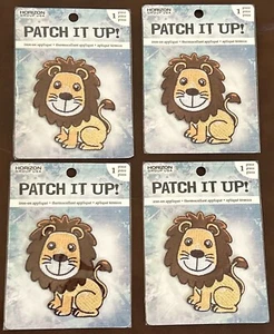 NEW Patch it up LION iron on patch applique Lot of 4 - Picture 1 of 4