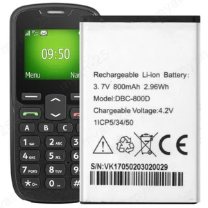 Replacement Battery DBC-800D For Doro PhoneEasy 500 506 508 510 6520 6030 800mAh - Picture 1 of 6