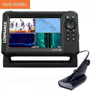 Lowrance Eagle 7 Echolot/Kartenplotter mit 50/200 HDI Geber│mit Grundkarte - Bild 1 von 12