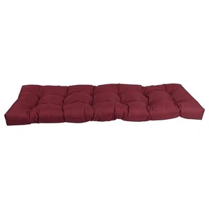 Blazing Needles 60-inch by 19-inch Tufted Solid Outdoor Spun Polyester Loveseat - Picture 1 of 1