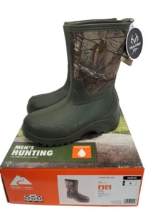 Botas de caza impermeables Ozark Trail para hombre, marrón verde y camuflaje, talla 8 - Imagen 1 de 5