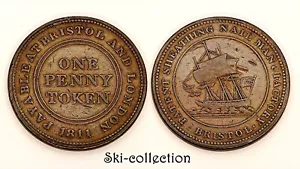 1 Penny Token 1811. BRISTOL. Patent Sheathing Nail Manufactory. Great Britain - Picture 1 of 1