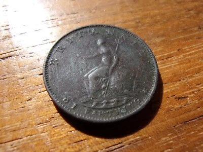 Great Britain 1799 Half Penny George III Copper Better Grade Date - Image 1 of 2