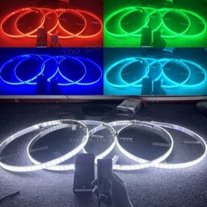 17.5'' RGBW Dual Row LED Wheel Rim Lights For Truck Turn Signal Lamp APP+Remote - Picture 1 of 12