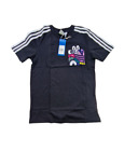 Damen-T-Shirt Adidas Originals Kleeblatt Logo Tasche - UK Größe 6 - schwarz