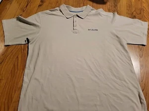 Columbia Sportswear Co Omni-Wick Polo Shirt Beige SS Xl 48" Chest - Picture 1 of 10