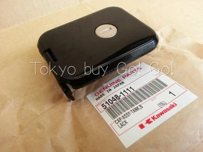 3Kawasaki GPz KZ1100 1000 750 550 Fuel Tank Cap Black 51048-1111 Genuine OEM Foto 1 de 4