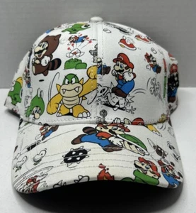 Sombrero blanco Super Mario 3 Nintendo A-Flex adulto talla única se adapta a la mayoría de las impresiones - Imagen 1 de 8