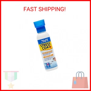API STRESS COAT Aquarium Water Conditioner 4-Ounce Bottle (85B) - Picture 1 of 2