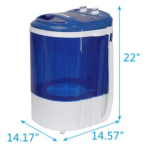 7.9lb Mini Washing Machine with Washer Spinner Gravity Drain Pump Hose Save Time - Picture 1 of 8