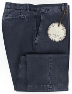 Barba Napoli Pantaloni Blu Navy Solidi - Extra Slim - 30/46 - (CHINO100179) - Foto 1 di 4