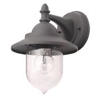 Litecraft Bacup Wall Light Outdoor Industrial Fisherman Lantern - Anthracite    