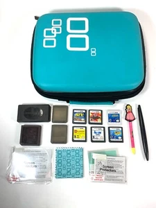 Case Games Power A Nintendo DS 2DS 3DS XL SpongeBob ATV Handheld Video Game Blue - Picture 1 of 10