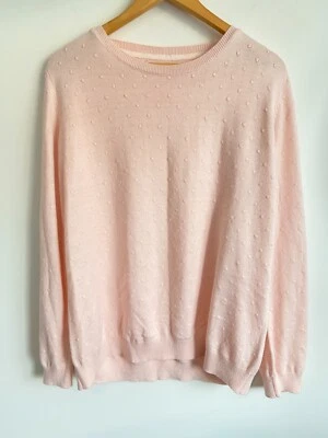 Noni B Knit Jumper Women Plus Sz 20 Peach Orange Long Sleeve Round Neck Pullover - Image 1 of 4