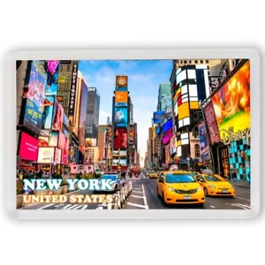 NEW YORK UNITED STATES V1 FRIDGE MAGNET IMAN NEVERA SOUVENIR - Foto 1 di 3