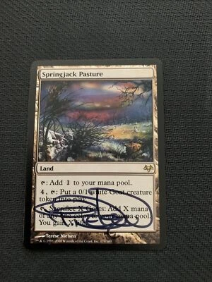 MTG Magic Signed Artist Proof Springjack Pasture X1 Eventide Terese Nielson - Image 1 of 2