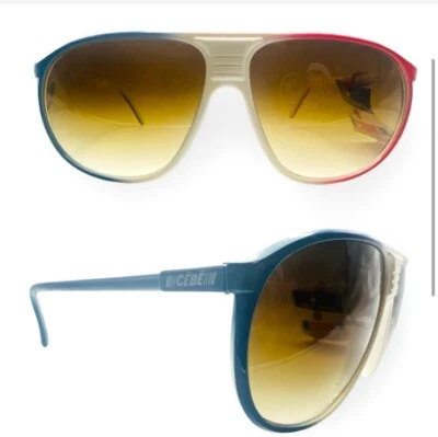 Gafas de sol CEBE Francia 1980’s New Wave estilo aviador circa 1980’s, unisex, nuevas con etiquetas Foto 1 de 4