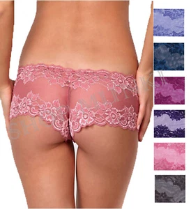 Montelle Intimates Women's Lace Cheeky Boyshort Panty - Picture 1 of 10