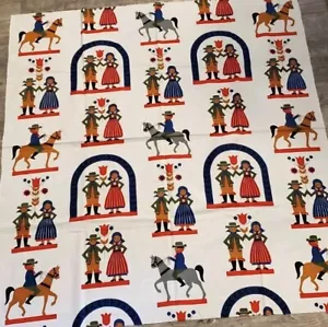 Swedish Or German Themed Fabric 100% Cotton 48" x 45"yd - Picture 1 of 6