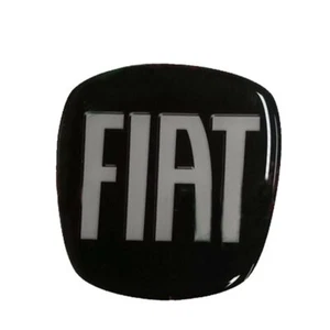 Adesivo fregio compatibile fiat 500l 500x logo stemma 3d resinato nero e bianco - Foto 1 di 1