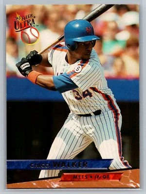 Chico Walker 1993 Ultra BASEBALL #80 New York Mets - Image 1 of 2