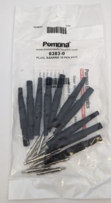 10 PIEZAS POMONA 6383-0 ENCHUFE BANANA FORRADO DMM COMPATIBLE 18-22 AWG ¡ENVÍO GRATUITO!! Foto 1 de 4