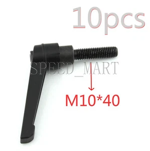 10 pcs Machinery M10 x 40mm Threaded Knob Adjustable Handle Clamping Lever - Picture 1 of 2