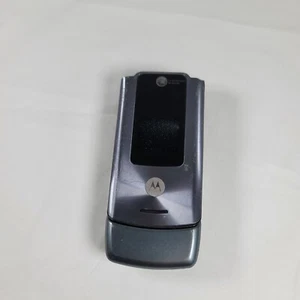 Motorola W series W490 Space Gray GSM Cellular Flip Phone - Needs a back - Picture 1 of 12