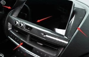 For Cadillac CT5 2020-2022 Carbon Fiber Middle Console Navigation Panel Trim 4PC - Picture 1 of 4