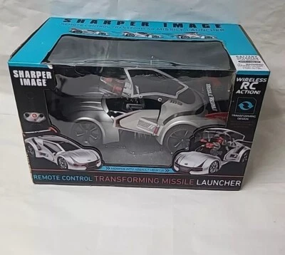 SHARPER Image Remote Control Transforming Missile Launcher Silver/Grey  - Image 1 of 4