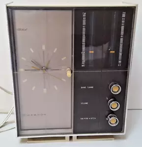 Radio reloj vintage Webcor CR1180 FM/AM, mantiene la hora, telecron, envío gratuito - Imagen 1 de 5
