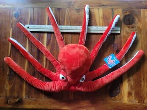 Wildlife Artists Aquarium RED OCTOPUS Plush Stuffed Animal Toy - Picture 1 of 7