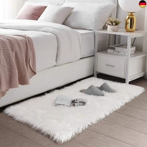 SXYHKJ Faux Lammfell Schaffell Teppich Kunstfell Dekofell Lammfellimitat - Bild 1 von 7