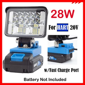 28W 2800LM Cordless LED Work Light For HART 20V Li-ion Battery w/USB Fast Charge - Picture 1 of 9