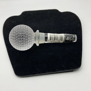 Mikasa Golf Ball Lead Crystal Liquor Bottle Decanter Stopper Wine T8175-900 - Picture 1 of 8