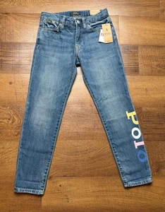 NWT Polo Ralph Lauren Jeans Astor Slim Boyfriend Girls Size 10 Women’s 26X25 - Picture 1 of 8