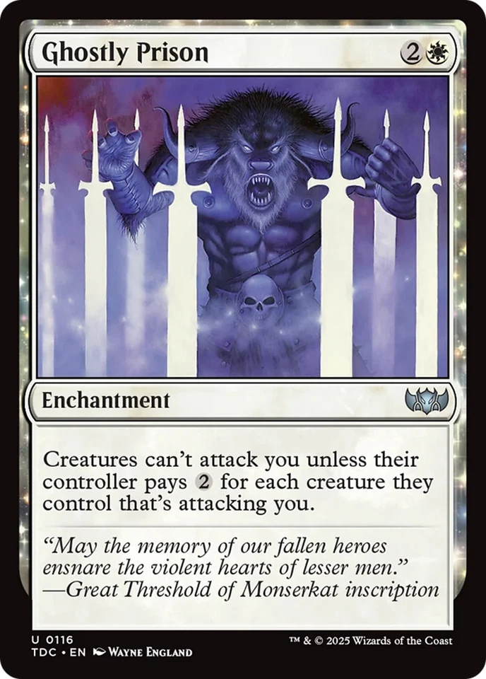 Ghostly Prison [Tarkir: Dragonstorm Commander] Near Mint - Image 1 of 1