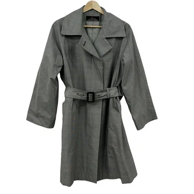 Auténtico abrigo para mujer L'EQUIPE YOSHIE INABA - negro blanco azul Foto 1 de 4