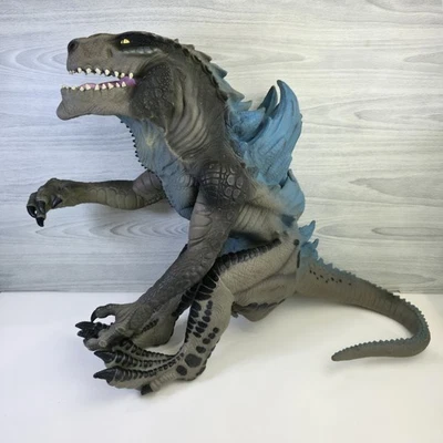 Vintage Godzilla Figure Puppet 1998 Toho Blue Full Body Rubber Hand 90s Toy - Image 1 of 4